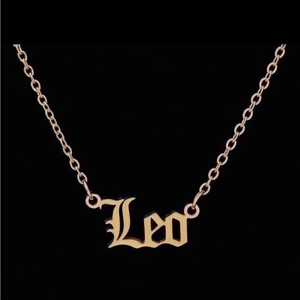 Gold Leo Pendant Necklace